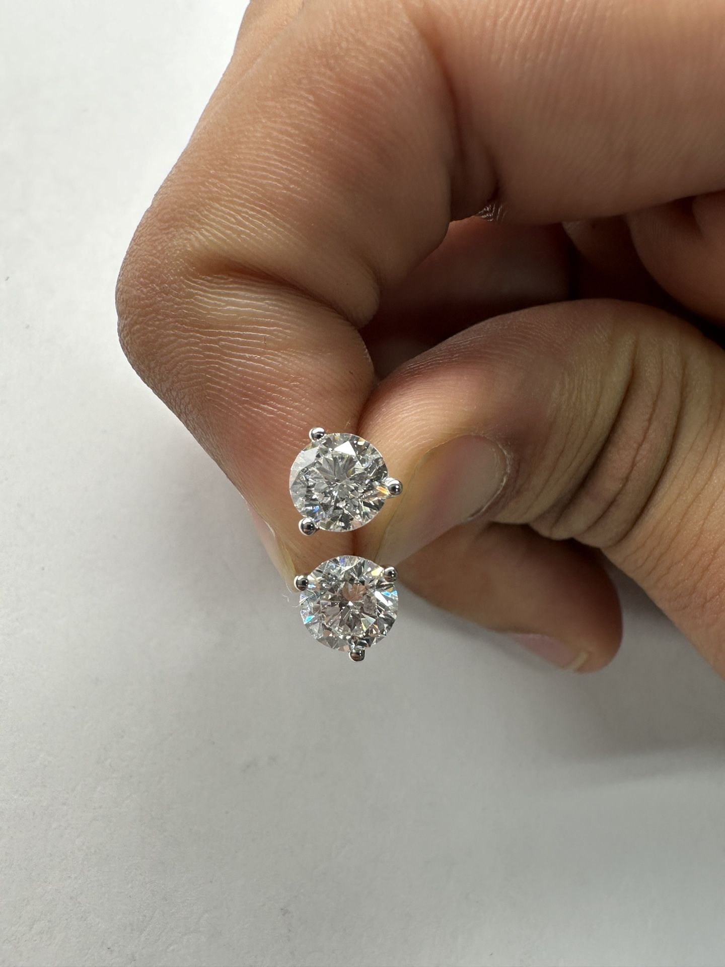 2 CTW Labgrown Diamond Studs In 14k White Gold