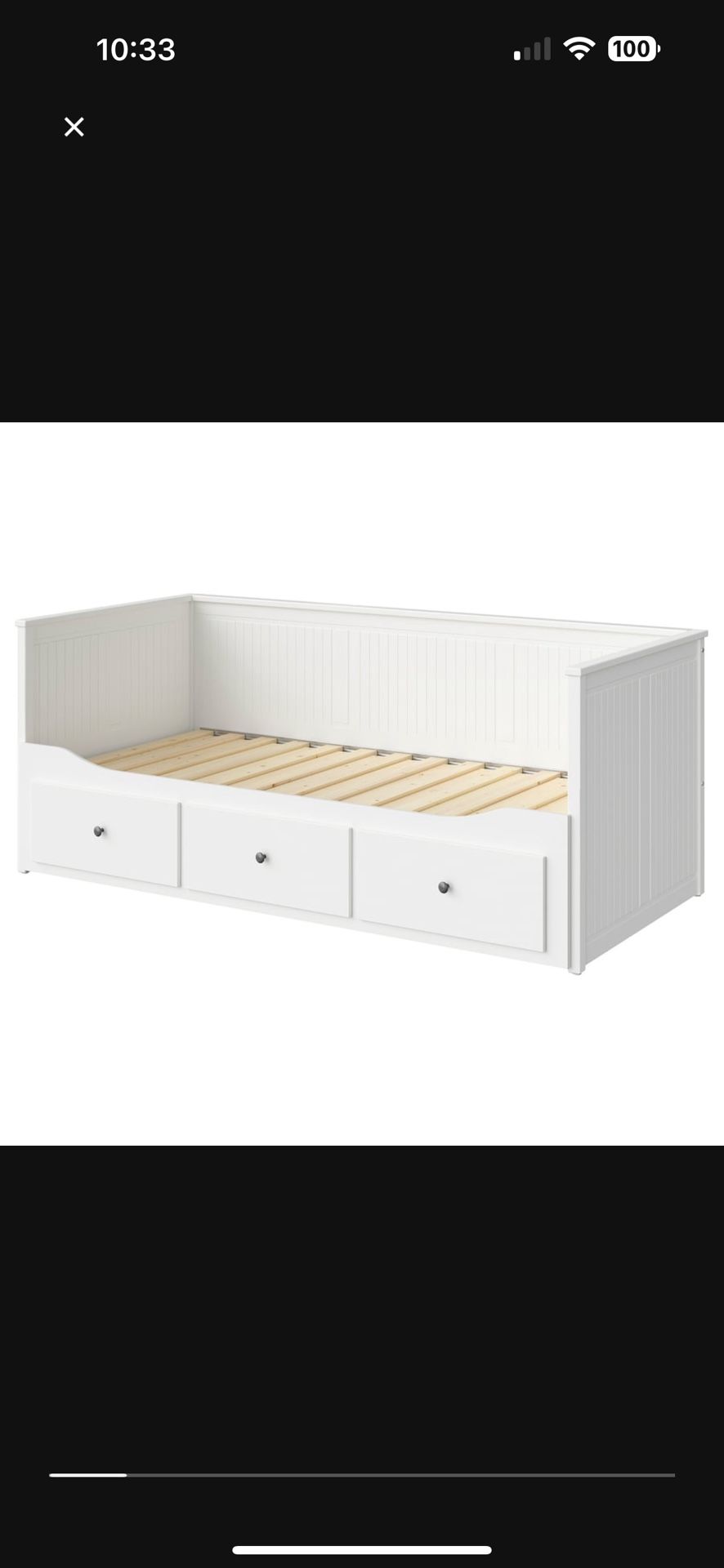 IKEA Bed Frame With 3 Drawer