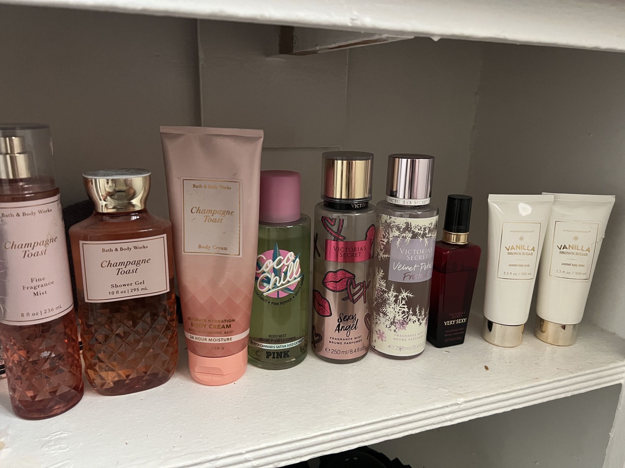 Victoria Secret Perfume Mist, Bath & Body Works Most