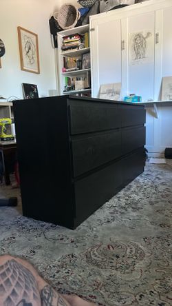 Modern IKEA Black Dresser