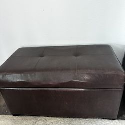 Brown Ottoman W/ storage