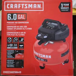 CRAFTSMAN 6-Gallon Portable Electric 150 PSI Pancake Air Compressor