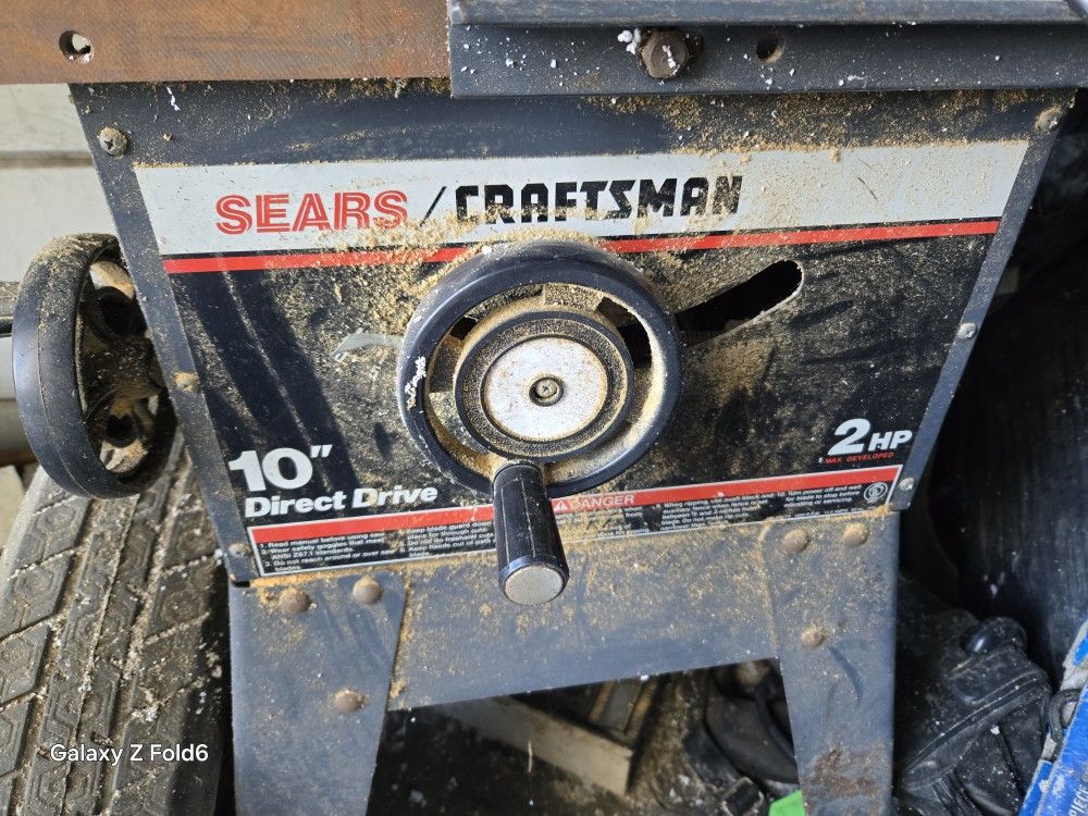 Craftsman 10"2hp 5able Saw