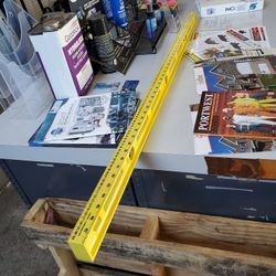 level 48 inch molded acrylic ruled edge