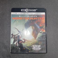 Monster Hunter 4k Ultra HD Blu-ray Movie 