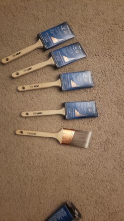 5- 2.5" Professional Paint Brushes For 25.00