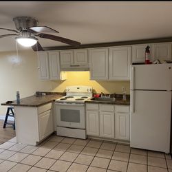 Kitchen Cabinets And Electric Stove For Sale