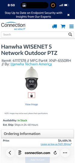 Wise net  Outdoor PTZ Security Camera with Night Vision