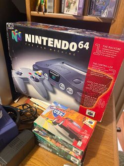 Nintendo 64 console in box W/Games in box!