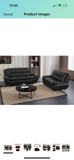 Black Leather Couches 