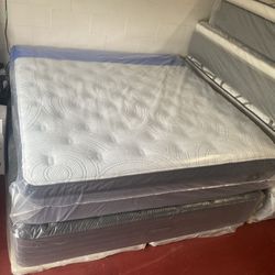 King Size Mattress Serta Perfect Sleeper Pillow Top 14” Inches New From Factory Wrapped in Plastic Same Day Delivery 