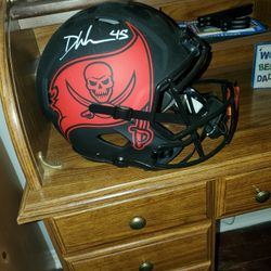 Buccaneers Sugned Devin White Autographed  Full Size Speed Helmet