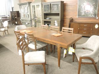 Magnussen Ashford Maple 10 Piece Dining Set - Warm Maple | Table And Chairs