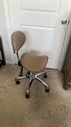 Lash/massage/ facial/ hair stylist stool with back support
