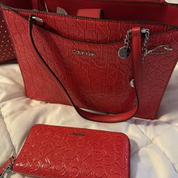 Calvin Klein Red Purse