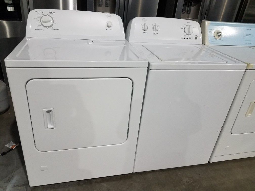 NICE EXCELLENT CONDITION TOP LOAD WASHER W FRONT LOAD DRYER "ROPER"SET HEAVY DUTY/SUPER CAPACITY🏡WE DELIVER SAME DAY!