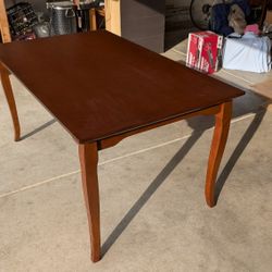 Hardwood Table With 4 Chairs