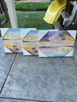 Pictures (set of 3) And Three Individual Ones