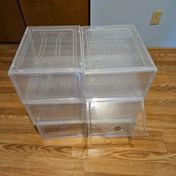 6 pack show storage organizer with magnetic  door