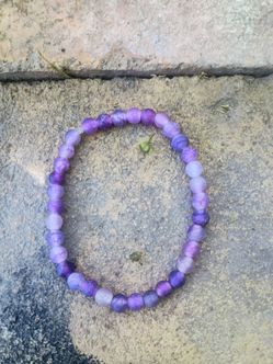 Purple Dragon Vein, Semi Precious Gem Stone Bracelet