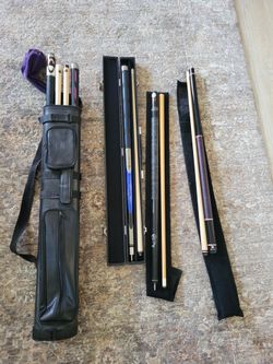 Nice pool cues, $150 and up