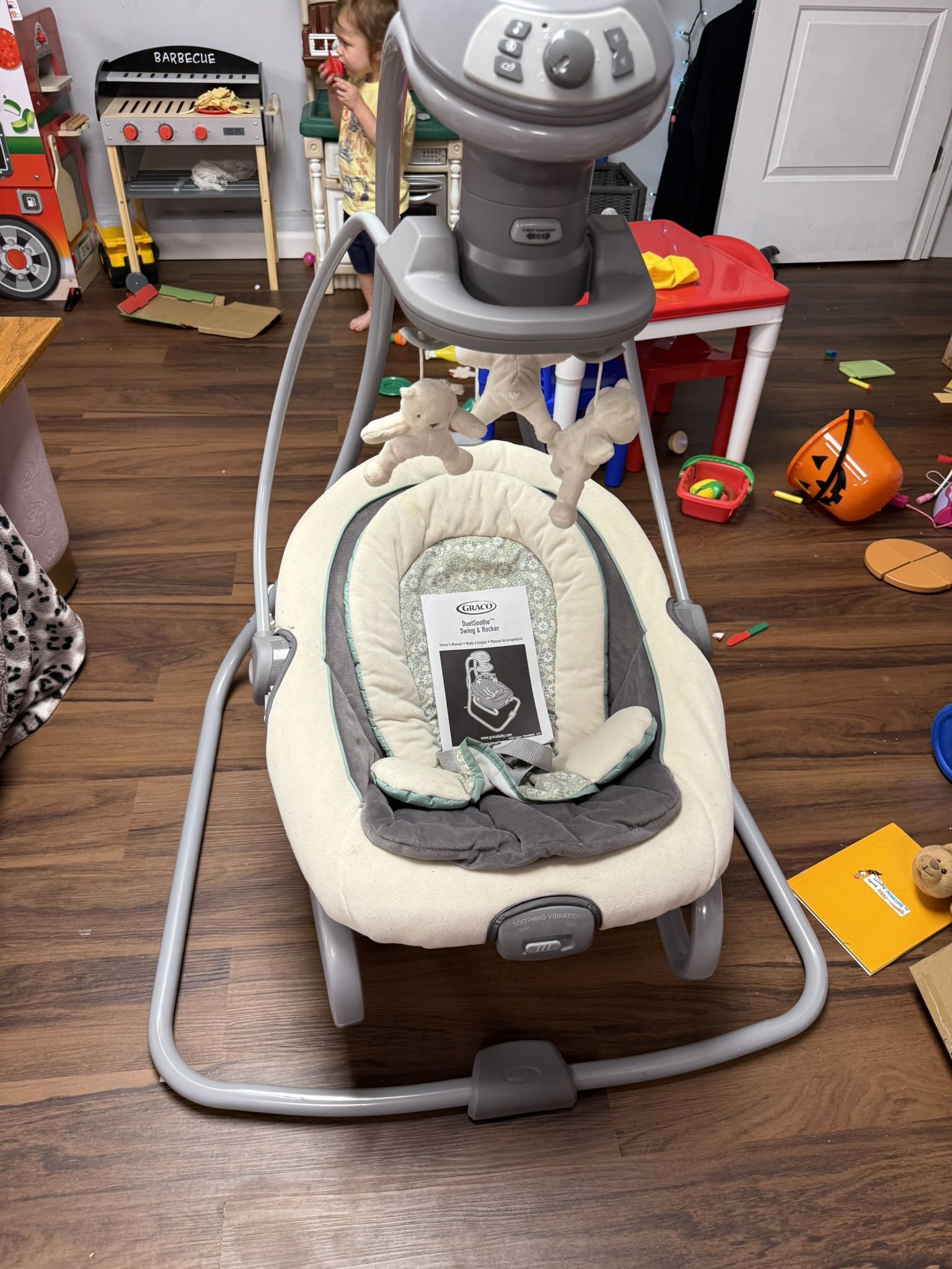 2-in-1 Baby swing & rocker