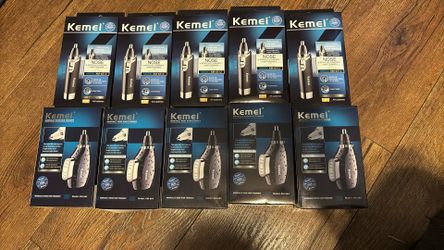Kemei KM-6512 & KM-664 electric nose and ear hair trimmer. 