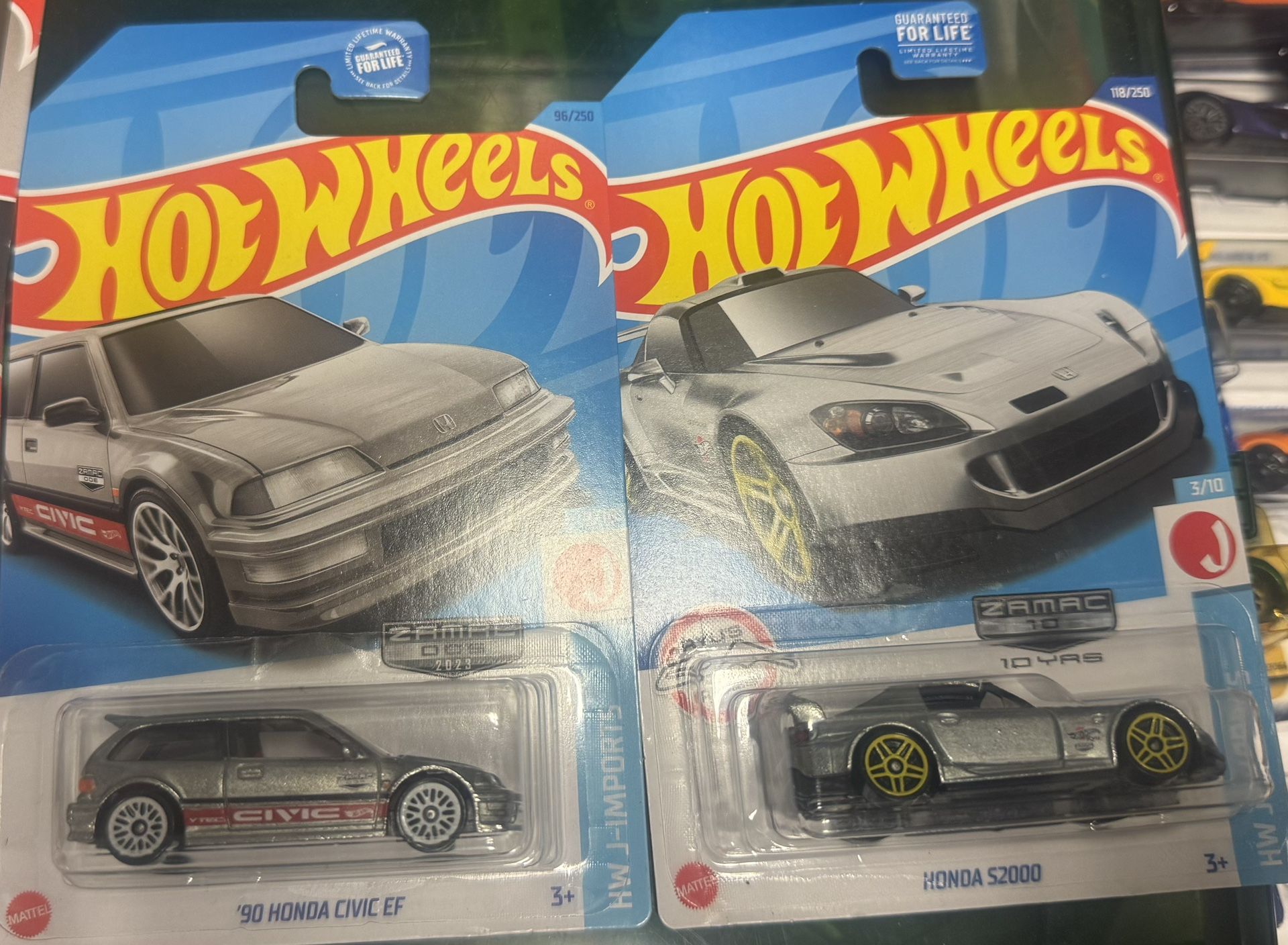 Hot Wheels Zamac Honda Civic EF And S2000