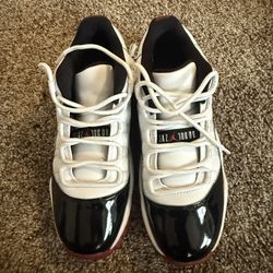 Jordan 11 Retro Low White University Red And Black