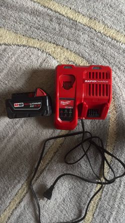 Milwaukee Rapid Charger And M18 5.0 Battery
