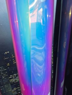 Rainbow chrome vinyl wrap by yard