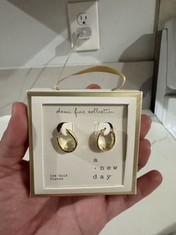 14k Gold Plated Earrings 