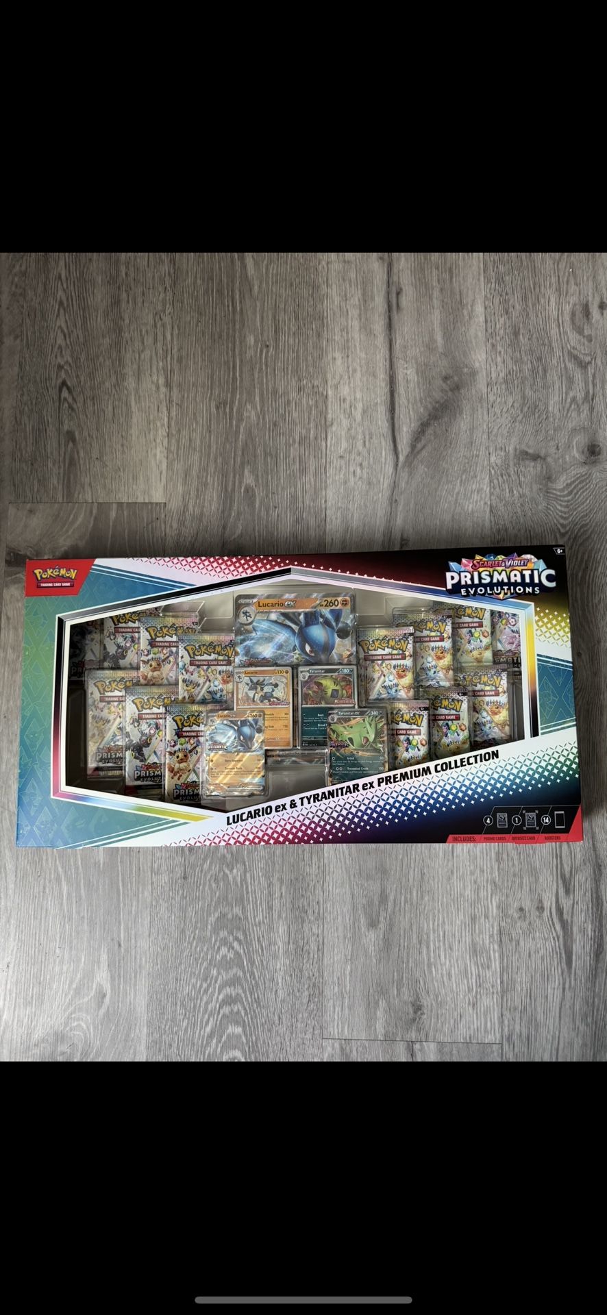 Prismatic Evolutions Lucario ex & Tyranitar ex Premium Collection