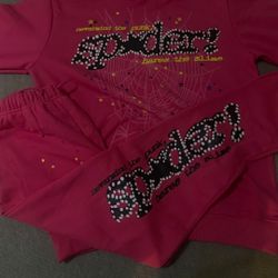 Pink SP5DER SET *PANTS & HOODIE* Deal