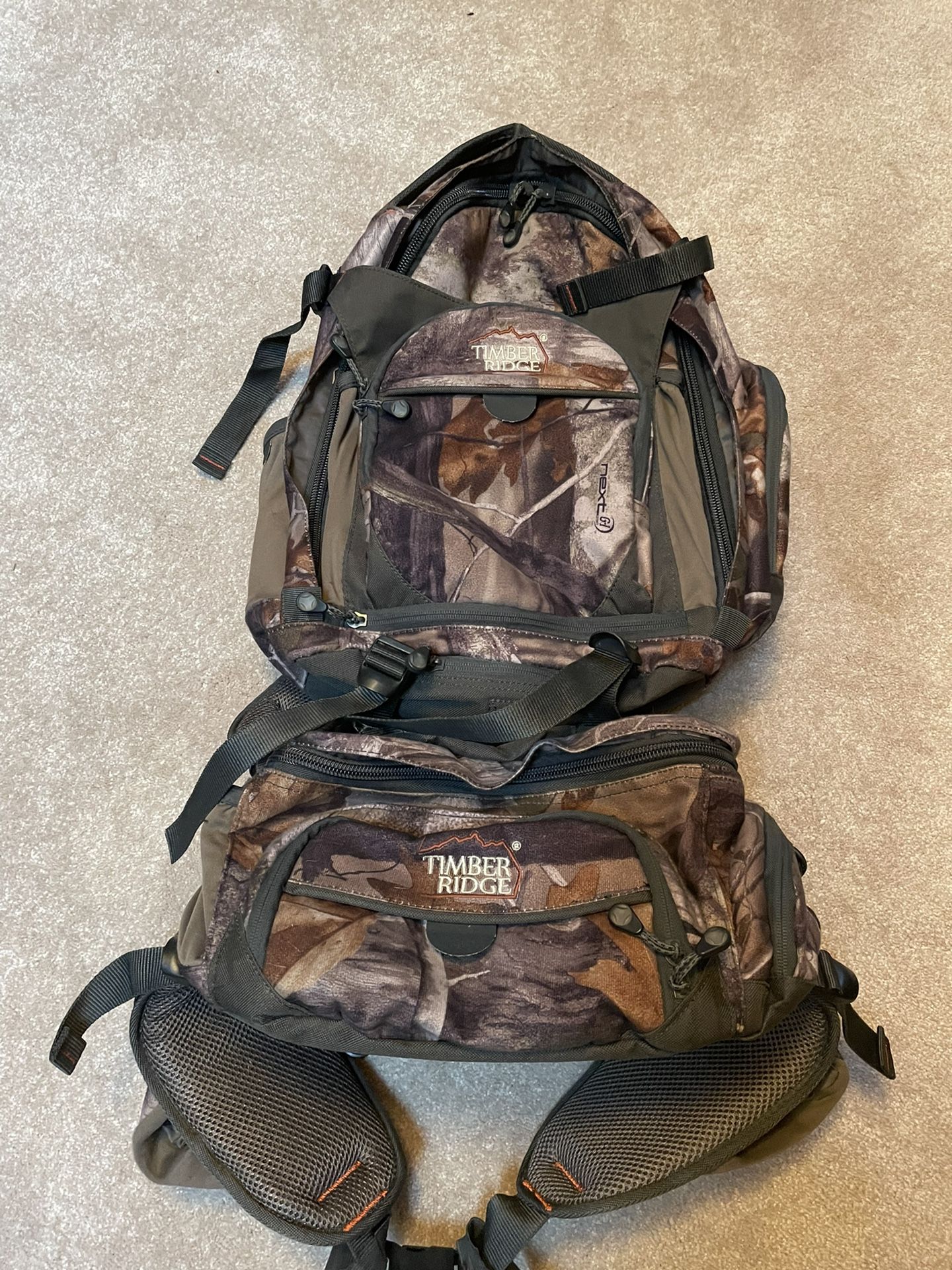Timber Ridge Hunting Backpack And Waist Bag Combo