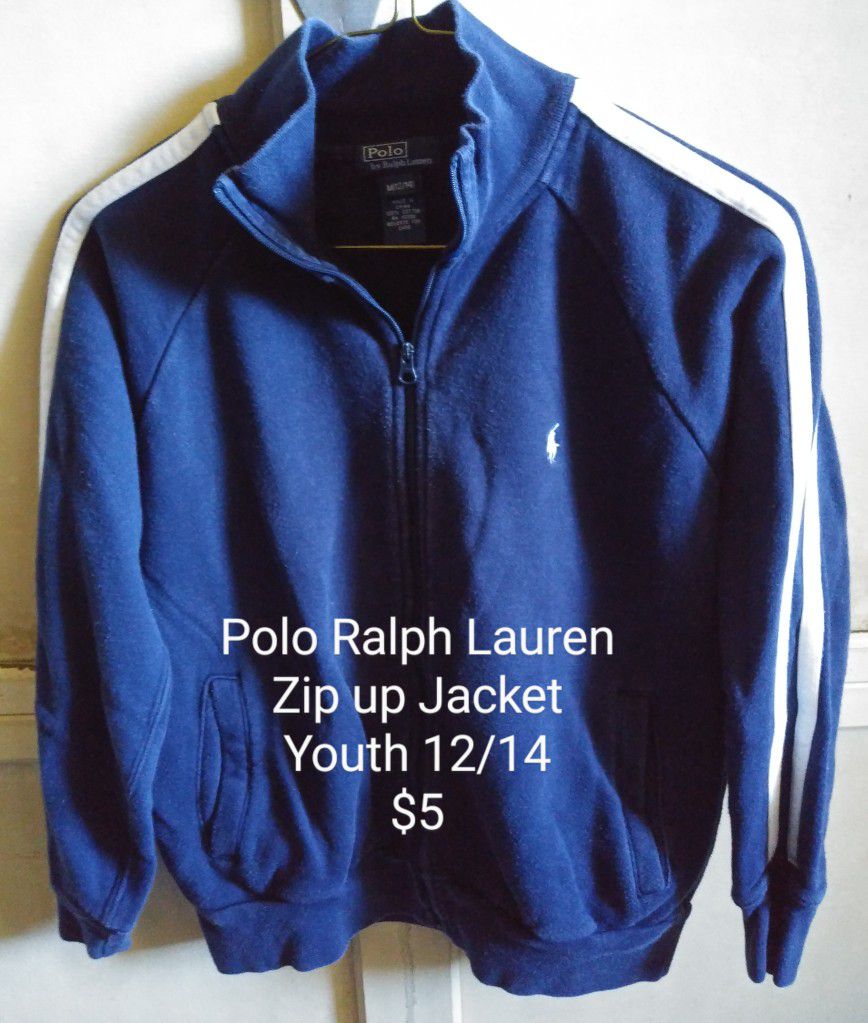 Polo Ralph Lauren Zip Up Jacket Youth 12/14