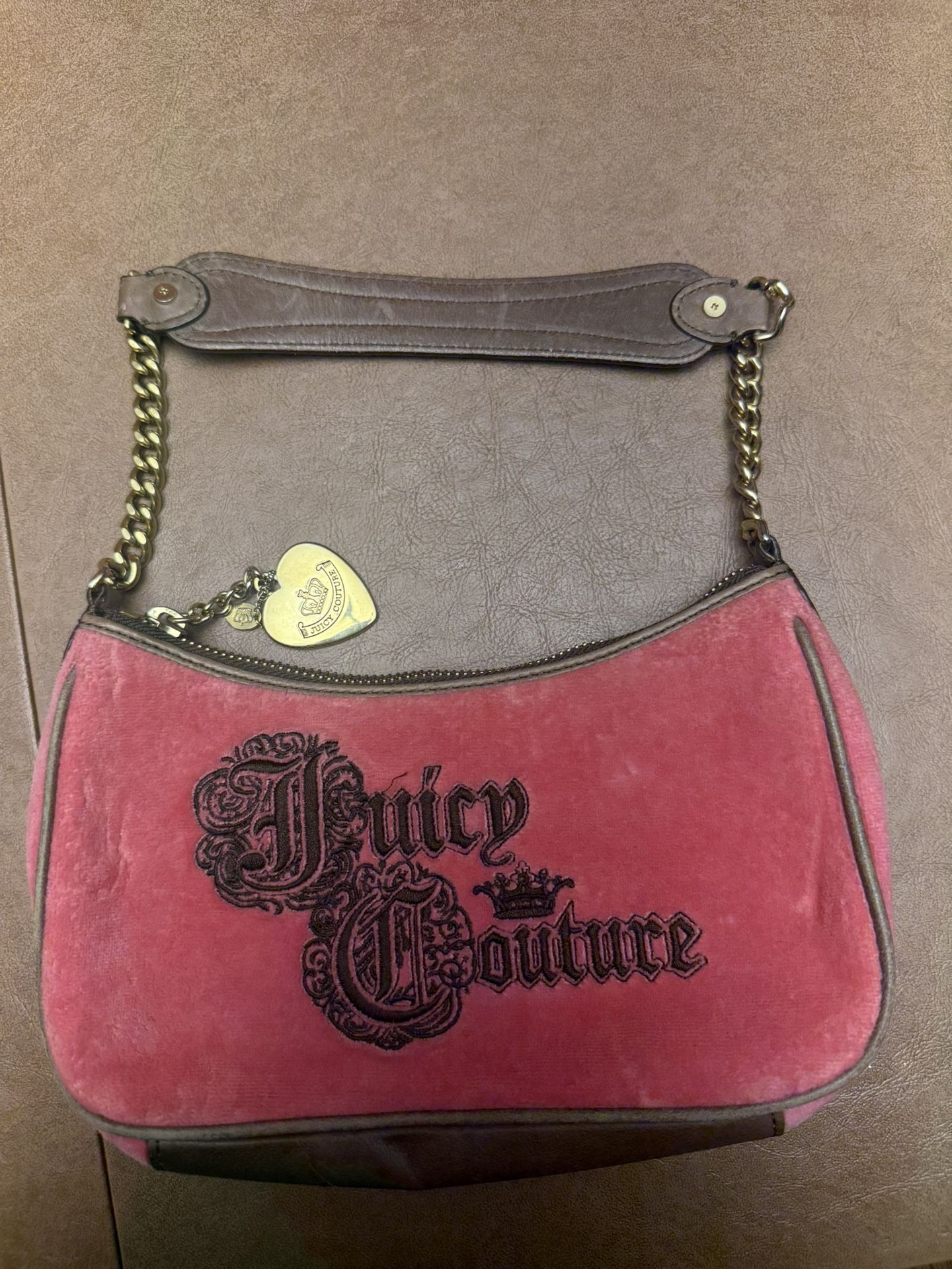 VINTAGE Pink Velvet Juicy Couture Bag