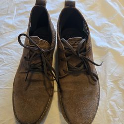 CLARKS Suede Oxfords