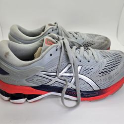 Asics Gel Kayano 26 Shoes Womens 7.5 Wide Grey Running Athletic Support Sneakers