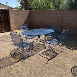 Wrought Iron Patio Set 