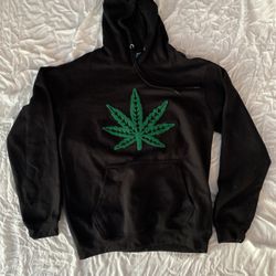 Marijuana Embroidered hoodie New