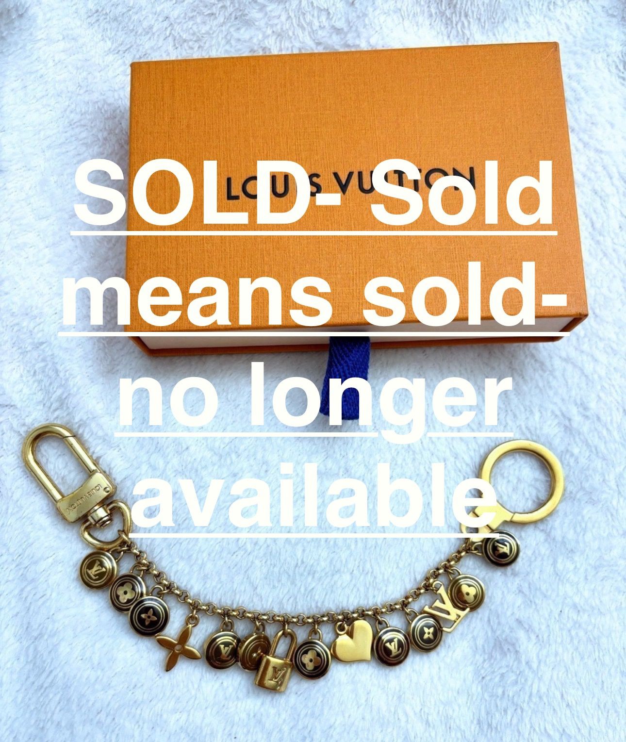 ✨ *AUTHENTIC* Louis Vuitton Porte Cles Chaine Pastilles Bag Charm