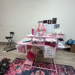 Gaming chair and desk