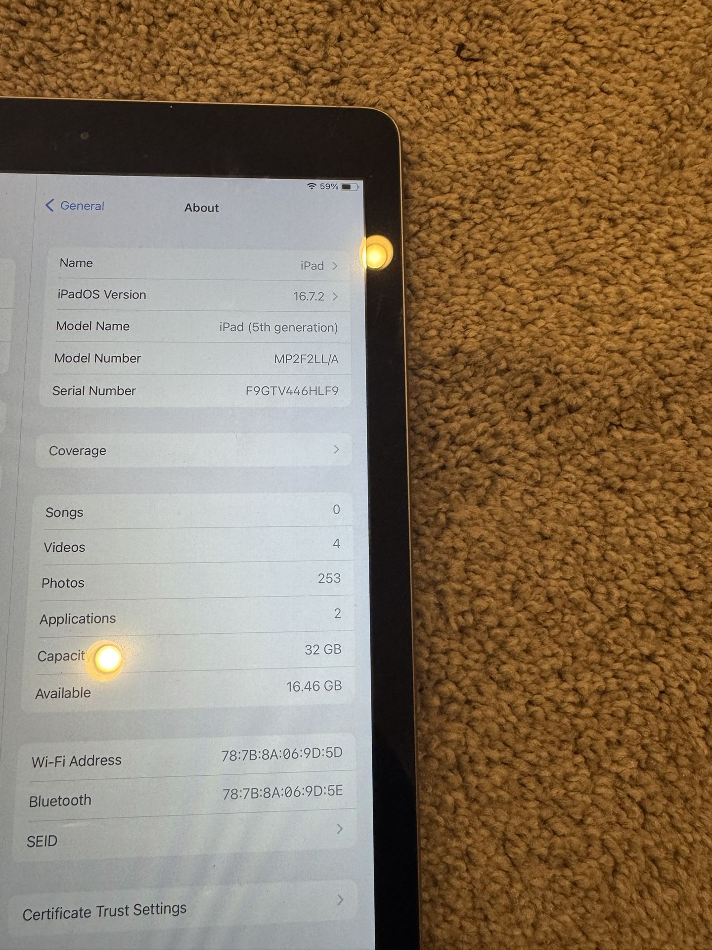 iPad 5th generation