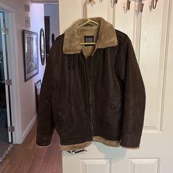 VINTAGE Mens Bomber Leather Jacket