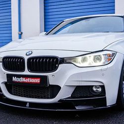 2012-2018 For BMW 3 Series F30 M Sport Style Front Lip PG Style Gloss Black Brand New