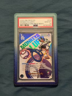 Dodger one piece monkey d luffy PSA 10 card