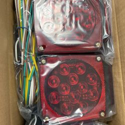 12V All LED SUBMERSIBLE TRAILER LIGHT KIT(RED)