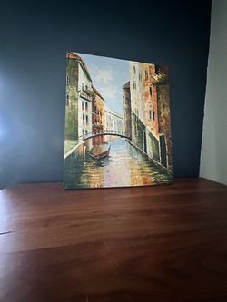 Venice Canal Oil Painting on Canvas