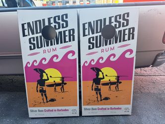 Great Condition! Endless Summer Corn Hole Tables Boards Solid Wood Regulation Size